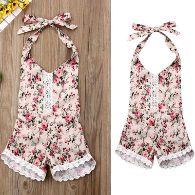 

Infant Newborn Baby Girl Romper Floral Jumpsuit Playsuit Outfits Set Clothes