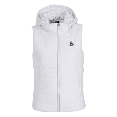 

PEAK womens vest autumn&winter new fashion cotton stand collar warm sports shirt DF483012 big white X2L code