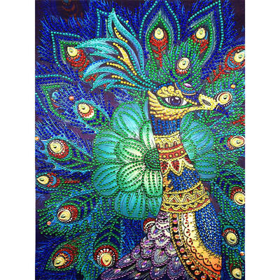 

5D DIY Special-shaped Diamond Painting Peacock Cross Stitch Embroidery Kit