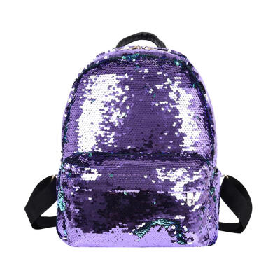 

Sequins School Backpack Girls Satchel Travel Zipper Fashion Shoulder Bags