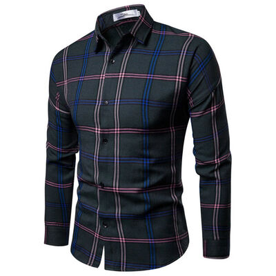

Mens Luxury Casual Formal Shirt Long Sleeve Slim Fit Business Dress Shirts Tops