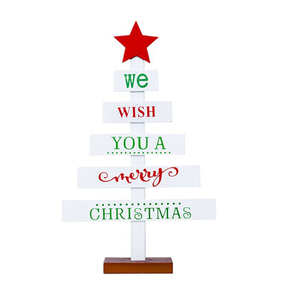 

Creative Wooden Snowflake Star Mini Merry Christmas Tree Decoration For Home Ornaments Drops Desktop Decor Xmas Navidad 2018