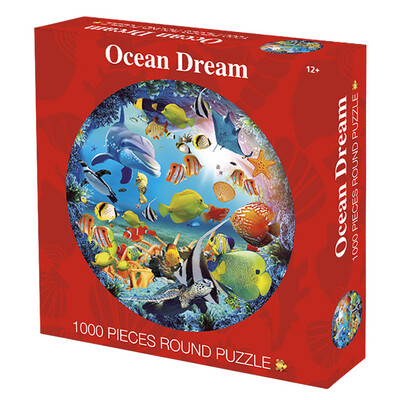 

Gotoamei Puzzle Round Puzzle Toy Ocean Dream 1000 Capsules Exercise Hand And Brain Toy
