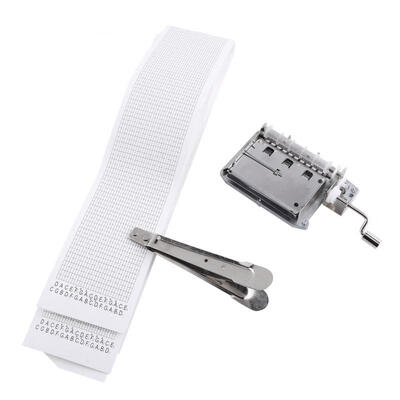 

Greensen 30-Note Hand Crank Tape Music Box Movement Part Puncher 3 Strips DIY Your Songs