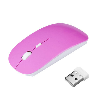 

Slim 24GHz Portable Optical Wireless Mouse USB Receiver for Laptop PC USB Mice