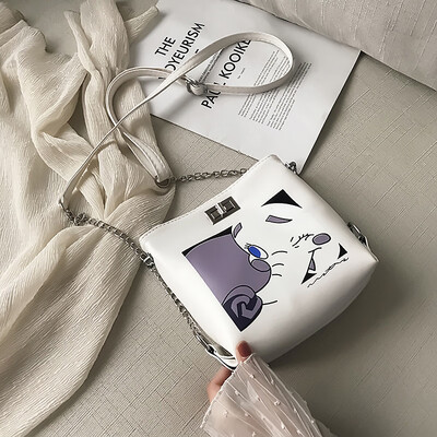 

2019 new temperament simple wild shoulder bag fashion casual small square bag female cartoon cute elephant messenger bag