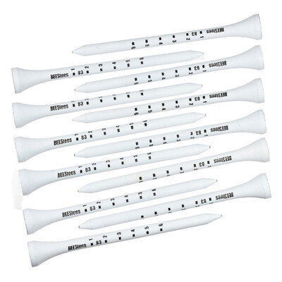 

50 PcsSet 83mm Wooden Golf Tees System White Striped Digital Scale Training Equipment Aid Accessories Tool For Gol