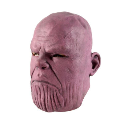 

Marvel Avengers Thanos Toy Figures Latex Mask Full Head Party Cosplay Props