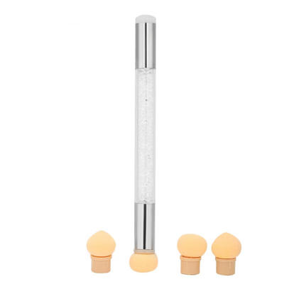 

Greensen Dual-end Nail Art Pen Stamper Sponge Head Rhinestone Handle Gradient Manicure Tool