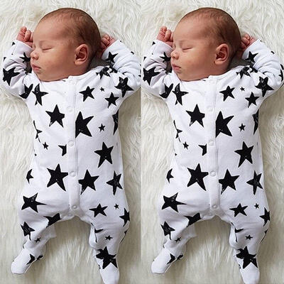 

Newborn Infant Baby Boy Girl Long Sleeve Romper Jumpsuit Bodysuit Clothes Outfit