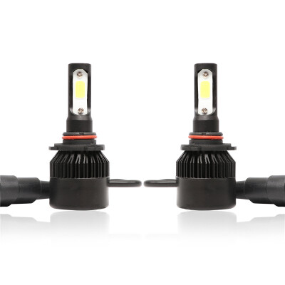 

9005 S2B 2PCS Led Cob LED Chip Car Headlamp 36W 6000k White Light 8000LM Car Bulb Fog Light Black