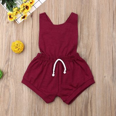 

Toddler Baby Girl Cotton Romper Jumpsuit Outfits Sunsuit Playsuit Clothes Set