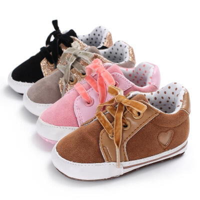 

Newborn Baby Girl Soft Sole Leather Crib Shoes Anti-slip Sneaker Prewalker 0-18M