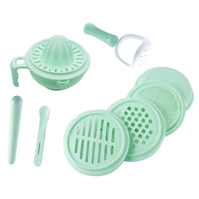 

9pcsset Baby Food Supplement Grinding Bowl Manual Fruit Puree Grinder