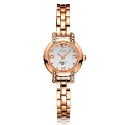 

New Watches Women Disc Roman Numeral Alloy Strap Luxury With Rhinestone Ladies Quartz Wristwatch Casual Dress Fashion Clock