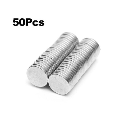 

50Pcs N40 Strong Round Disc Rare Earth Neodymium Magnety for Whiteboard Refrigerator DIY Crafts Science&Office Use 8x1mm