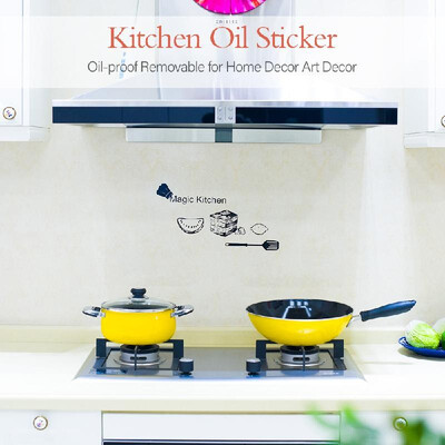

Kitchen Oil Sticker Kitchen Wall Stickers Transparent Oil-proof Removable Wall Stickers for Home Decor Art Decor