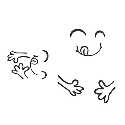 

Waterproof Self-Adhesive Smile Face Refrigerator Sticker DIY Wall Decals