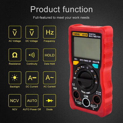 

ANENG Digital Multimeter Backlight ACDC Ammeter Voltmeter Ohm Tester Meter