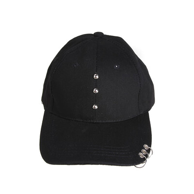 

Unisex Casual Unique Hoop Sun Cap Iron Ring Baseball Cap Snapback Cap