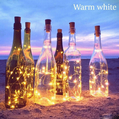 

Red Wine Stopper for Christmas Party Dinner Solar Energy LED light Cork Wine Stopper Christmas Halloween Party Decor Ornament