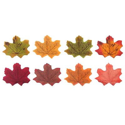 

100pcsBag Fake Silk Maple Leaves Home Wedding Party Decor Scrapbook Craft