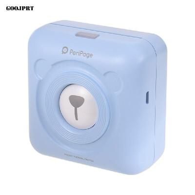 

GOOJPRT PeriPage Mini Pocket Wireless BT Thermal Printer Picture Photo Label Memo Receipt Paper Printer with USB Cable Support for