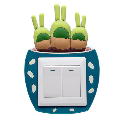 

Cartoon Cute 3D Luminous Wall Switch Stickers Kids Bedroom Home Decor