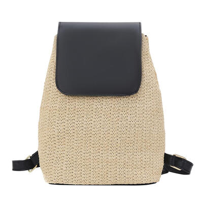 

Straw Backpacks Women Teenage Girls Travel Shoulder Bags Book Bags Rucksack