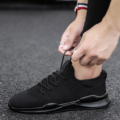 

Mens shoes Korean version of the trend of mens sports&leisure breathable wild cloth shoes running deodorant shoes