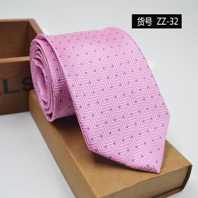 

New spot tie business dress mens tie polyester yarn arrow type 8CM business tie wholesale