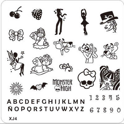 

Toponeto DIY Nail Art Image Stamp Stamping Plates Manicure Template XJ Series