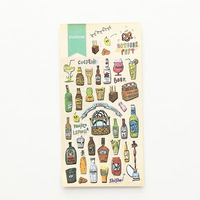 

Mohamm cute diary korean Calendar decorative stickers scrapbooking japanese stationery School Supplies