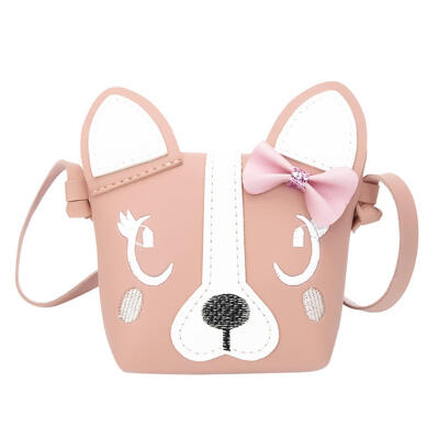 

Cute Girls Cartoon Dog Shape PU Mini Shoulder Bag Crossbody Messenger Bags