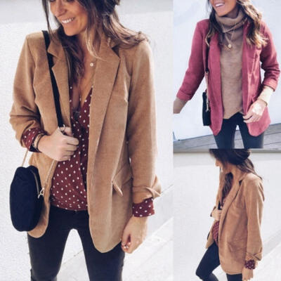 

Hot Women´s Slim OL Suit Casual Business Blazer Long Sleeve Jacket Coat Tops Outwear