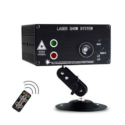 

DJ Disco Stage Lasering Light 3W RGB LEDs 3 Holes & Full Color 48 Patterns Sound Activated Strobe LED Projector Remote Control Sta