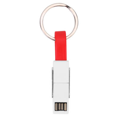 

4 in 1 USB Cable Keychain Micro Type C 8 Pin Charge Line for Android iPhone