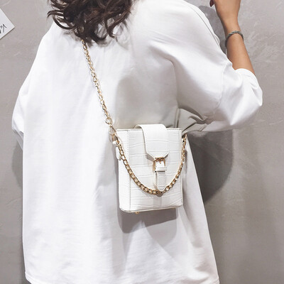 

Foreign gas chain handbag female bag 2019 new mobile phone bag fashion shoulder bag wild inssen indica crossbody bag
