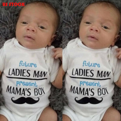 

USA Cute Newborn Infant Baby Boy Romper Bodysuit Jumpsuit Clothes Outfits 0-18M