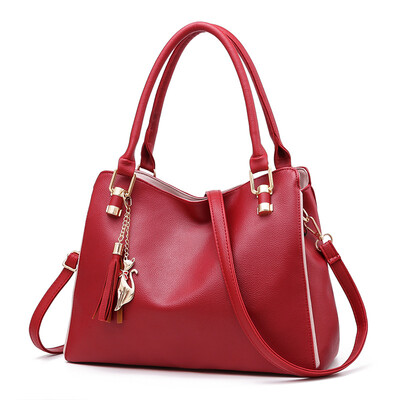 

Womens bag 2019 new bag ladies casual fashion soft bag female slung portable elegant shoulder bag