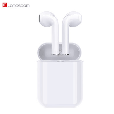 

Lanston T7R true wireless Bluetooth headset 50 ears with wheat tws mini stealth air running sports pods 2 generation Apple X87 mobile phone eating chicken game headset white