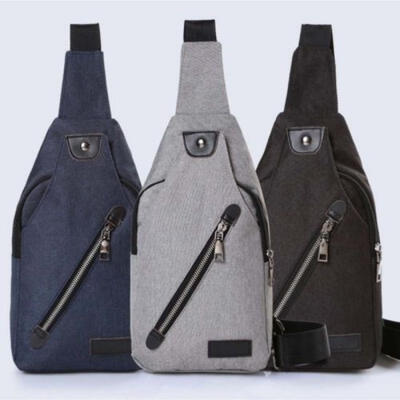 

Fashion Mens Canvas Casual Hiking Bicycle Crossbody Chest Sling Bag Shoulder Bag