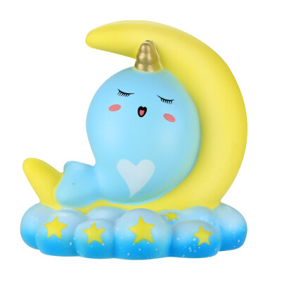 

Gotoamei Squishies Narwhal Moon Slow Rising Fruits Scented Squeeze Stress Relief Toys