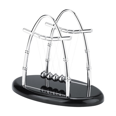 

Newtons Cradle Balance Steel Balls Physics Science Pendulum Ornaments Toy Desk Science Balance Balls Balance Balls Decor