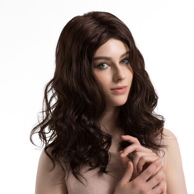 

〖Follure〗Long Loose Wavy No Lace Front Wig Curly Full Natural Hair Wigs Women Fiber Wig A