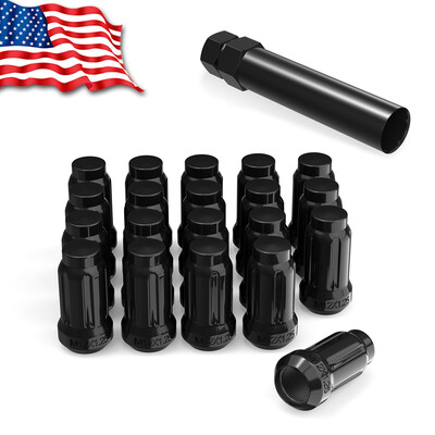 

20 Black 12x125 Spline Lug Nuts Key for Subaru Nissan BRZ FR-S STI BAJA