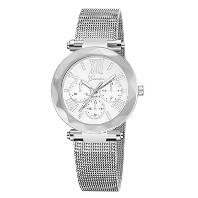 

Gobestart Fashion Stainless Steel Men Military Sport Date Analog Quartz Wrist Watch