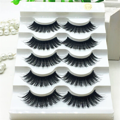 

〖Follure〗1 Box Luxury 3D False Lashes Fluffy Strip Eyelashes Long Natural Party