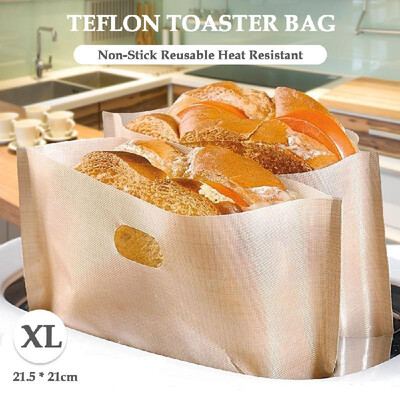 

Toaster Bag Non-Stick Reusable Heat Resistant Teflon Toaster Bag for Grilled Cheese Sandwich Bread