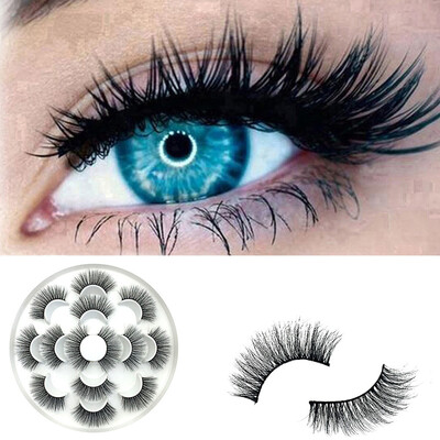 

〖Follure〗7Pair Luxury 6D False Lashes Fluffy Strip Eyelashes Long Natural Party